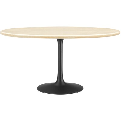 Modway Furniture Lippa 60 inch Oval Faux Travertine Dining Table by Modway, 889654288343, EEI-6758