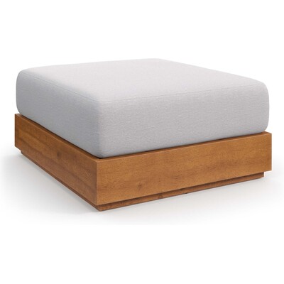 Modway Furniture Tahoe Outdoor Patio Acacia Wood Ottoman by Modway, 889654177524, EEI-6785