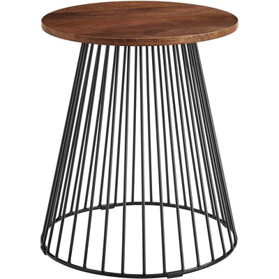Modway Furniture Valeo Round Wood and Metal Side Table by Modway, 889654290087, EEI-6831