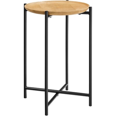Modway Furniture Xilo Round Wood and Metal Side Table by Modway, 889654290094, EEI-6832