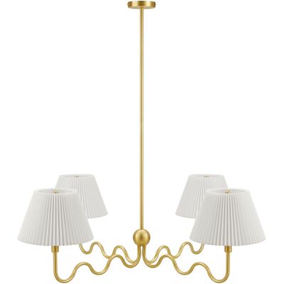 Modway Furniture Wave Squiggle 4-Arm Pendant Light by Modway, 889654292272, EEI-6875