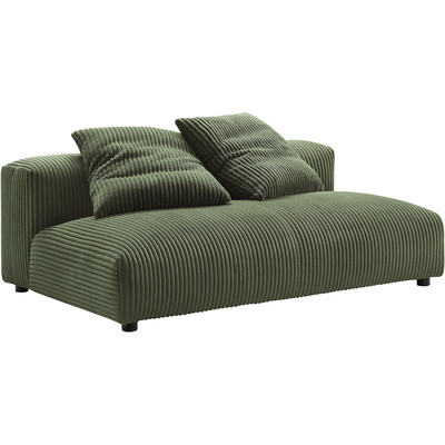 Modway Furniture Solace Modular Corduroy Upholstered Armless Loveseat by Modway, 889654292579, EEI-6890