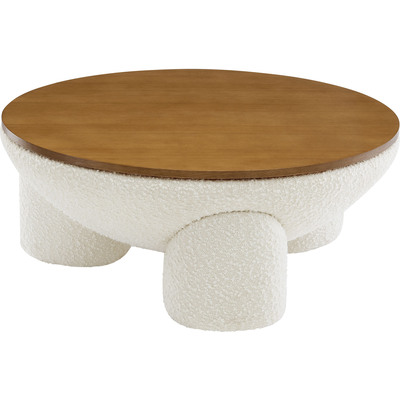 Modway Furniture Tridome Round Boucle Upholstered Storage Coffee Table by Modway, 889654294658, EEI-6964