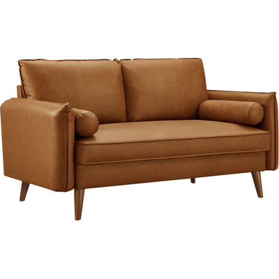 Modway Furniture Revive Upholstered Vegan Leather Loveseat by Modway, 889654174677, EEI-6974