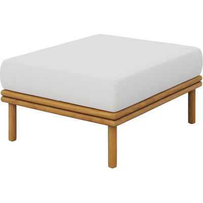 Modway Furniture Wren Outdoor Patio Teak Wood Ottoman by Modway, 889654297437, EEI-7009