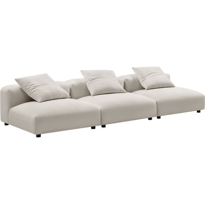Modway Furniture Solace 3-Piece Modular Upholstered Fabric Sofa by Modway, 889654177289, EEI-7035