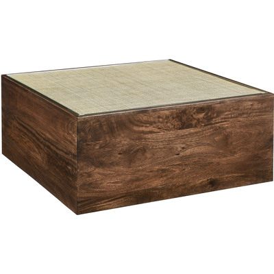 Modway Furniture Truett Square Wood Rattan Coffee Table by Modway, 889654175810, EEI-7086