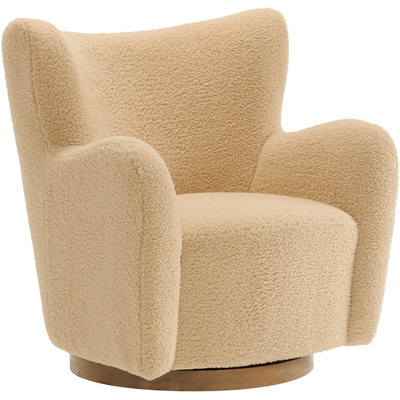 Modway Furniture Montrose Wingback Sherpa Swivel Accent Chair by Modway, 889654179481, EEI-7105