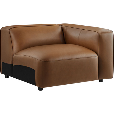Modway Furniture Auren Upholstered Vegan Leather Modular Right Armchair by Modway, 889654176343, EEI-7122