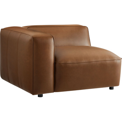 Modway Furniture Auren Upholstered Vegan Leather Modular Left Armchair by Modway, 889654176381, EEI-7124