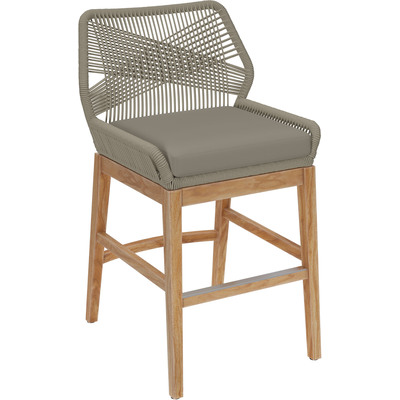 Modway Furniture Wellspring Outdoor Patio Teak and Rope Counter Stool by Modway, 889654176183, EEI-7126