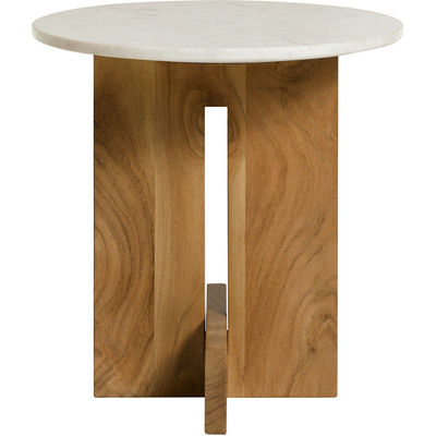 Modway Furniture Tarin Acacia Wood and Marble Side Table by Modway, 889654177487, EEI-7141