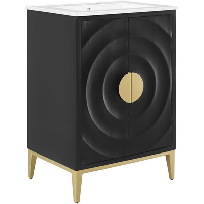 Modway Furniture Beau 24 inch Wood Bathroom Vanity with Basin by Modway, 889654177647, EEI-7159