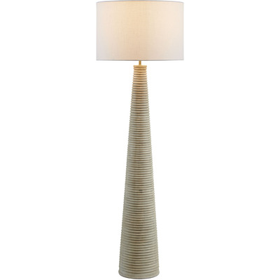 Modway Furniture Saylor Carved Ribbed Wood Floor Lamp With Drum Shade by Modway, 889654180074, EEI-7190