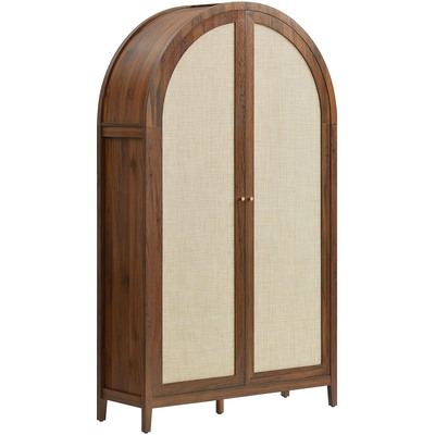 Modway Furniture Calista 79 inch Tall Wide Rattan Arched Storage Cabinet by Modway, 889654181828, EEI-7294