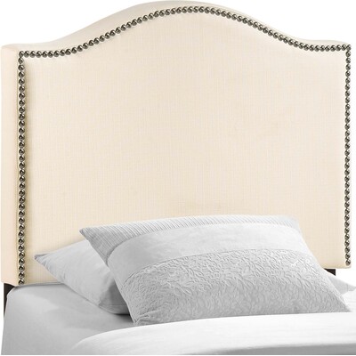 Modway Furniture Curl Nailhead Upholstered Twin Headboard by Modway, 848387034894, MOD-5209