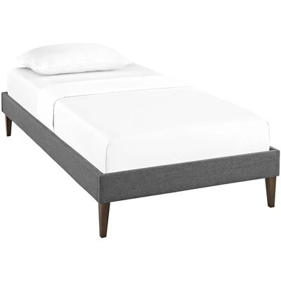 Modway Furniture Sharon Fabric Twin Bed Frame with Squared Tapered Legs by Modway, 889654041443, MOD-5348