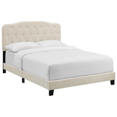 Modway Furniture Amelia Full Upholstered Fabric Bed In Beige MOD-5839-BEI