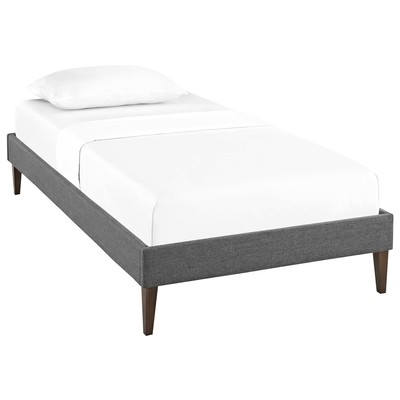 Modway Furniture MOD-5895-GRY Tessie Twin Bed Frame With Squared Tapered Legs