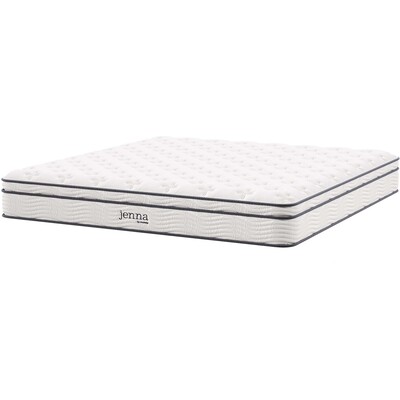 Modway Furniture Jenna 10 inch Innerspring and Foam California King Mattress by Modway, 889654144441, MOD-6080