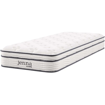Modway Furniture Jenna 8 inch Innerspring and Foam Narrow Twin Mattress by Modway, 889654158219, MOD-6132