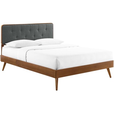 Modway Furniture Bridgette Wood Queen Platform Bed With Splayed Legs by Modway, 889654973881, MOD-6388