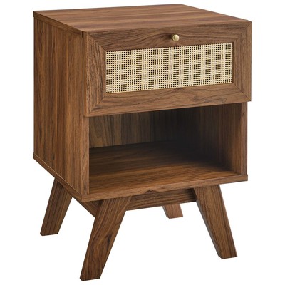 Modway Furniture Night Stands, Decor, 889654238577, MOD-7049-WAL,Smal (Under 23 in.),Narrow (Under 21 in.)