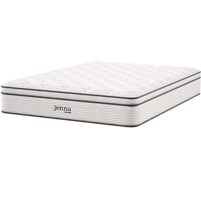 Modway Furniture Jenna 12 inch Innerspring and Foam California King Mattress by Modway, 889654276043, MOD-7091
