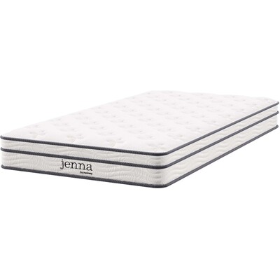Modway Furniture Jenna 6 inch Innerspring and Foam Narrow Twin Mattress by Modway, 889654276371, MOD-7092