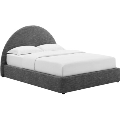 Modway Furniture Resort Upholstered Fabric Arched Round Queen Platform Bed by Modway, 889654291299, MOD-7132
