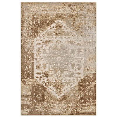 Modway Furniture R-1094A-58 Rosina Distressed Persian Medallion 5x8 Area Rug