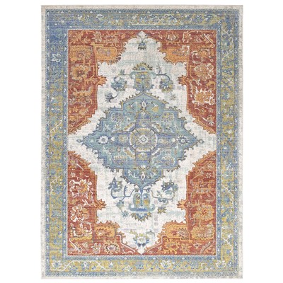Modway Furniture R-1122A-58 Citlali Distressed Southwestern Aztec 5x8 Area Rug