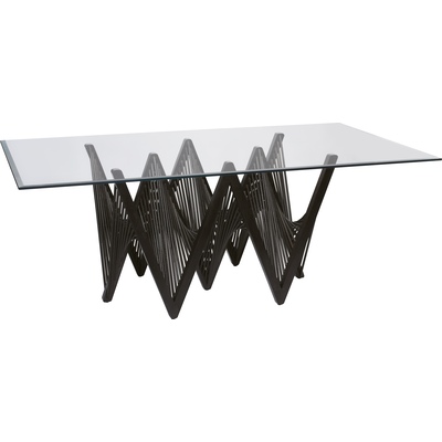 Oggetti Geo Dining Base, NATURAL (NO GLASS), 02-GEO DT/NAT