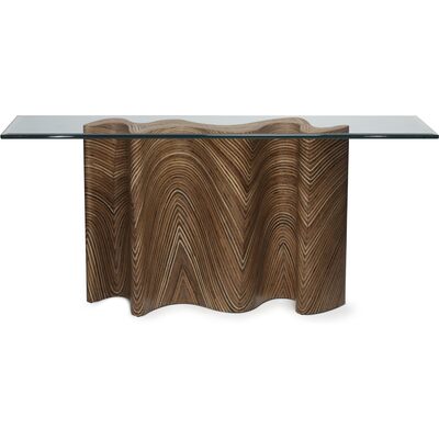 Oggetti Showtime Zigzag Console w/Glass, 04-ST ZZ CNS/GL