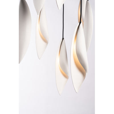 Oggetti LEAF SUSPENSION, WHITE, 43-LEAF/10/GLD