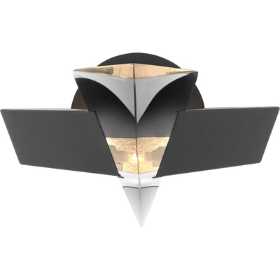 Oggetti PRISMA SCONCE, CLEAR/BLACK, 45-PRSM/CLR/BK