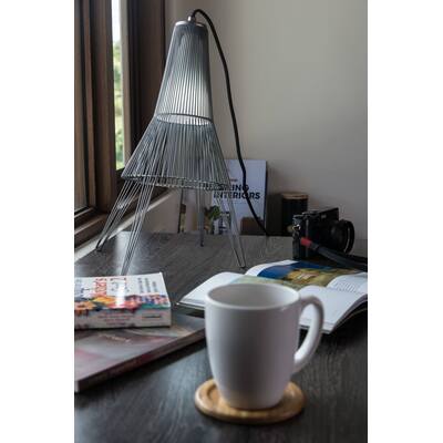 Oggetti SCHEMA, A-COTE SMALL TABLE LAMP, DARK GREY, 49-ACO/T/S/DKG