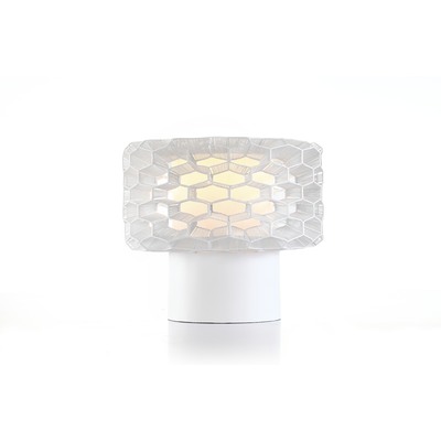 Oggetti SCHEMA, HONEY COMB LARGE TABLE LAMP, WHITE, 49-HON/L/WHT