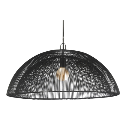 Oggetti SCHEMA, MOIRE DOME PENDANT, BLACK, 49-MOI/SU/D/BK