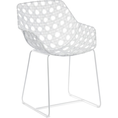 Oggetti Octa Arm Chair, White, 49-OCT AC/WHT