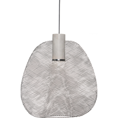 Oggetti SCHEMA, PETIOLE LARGE PENDANT, GREY, 49-PET/L/GRY