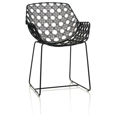 Oggetti Octa Arm Chair, Black 49-OCT AC/BLK