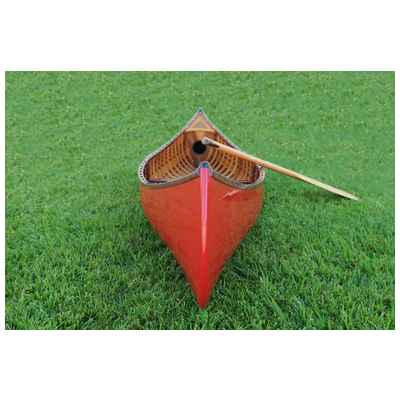 Old Modern Handicrafts Red Canoe 10ft With Ribs Curved Bow K019