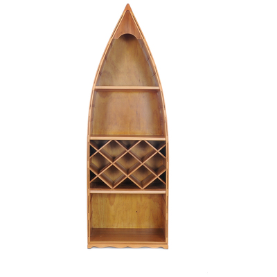 Old Modern Handicrafts Canoe Wine Shelf K085