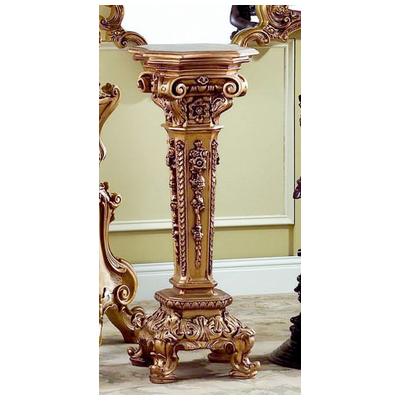 PolRey Pedestal (Wood Top) 181AW French and Victorian Inspired Modern Furniture