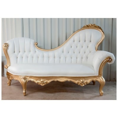 PolRey Chaise Lounge (Left) 657ALJ French and Victorian Inspired Modern Furniture