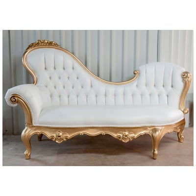 PolRey Chaise Lounge (Right) 657ARJ French and Victorian Inspired Modern Furniture