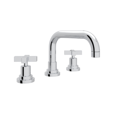 Rohl Lombardia U-spout Widespread Lavatory Faucet In Polished Chrome A2218XMAPC-2