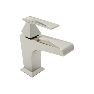 Rohl Vincent Bath Single Handle Lavatory Faucet In Polished Nickel With Single Vincent Metal Lever And Pop-up  A3002LVPN-2