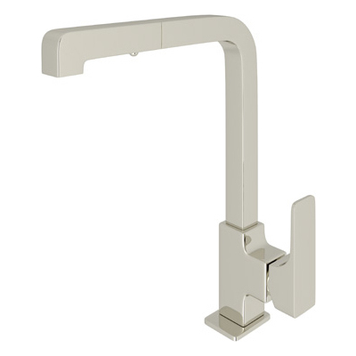 Rohl Modern Pull-out Side Lever Kitchen Faucet In Polished Nickel CU57L-PN-2